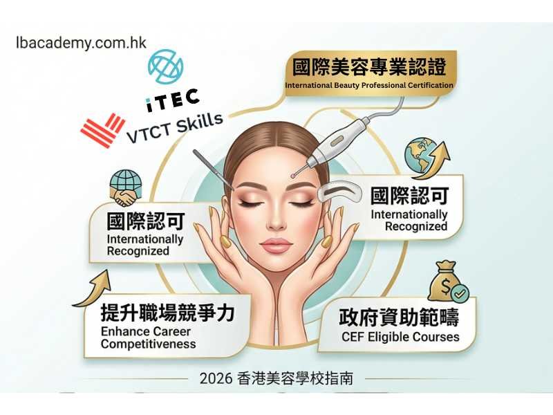 香港美容學校讀邊間好？2026客觀選校指南｜ITEC VTCT認證｜持續進修基金｜LBEDU #12